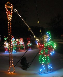 Holiday Lights in the Park is a dynamic light display in Phalen Park.