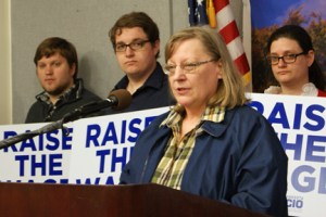 Barb Johnson, owner of Lyle's Cafe in Winthrop, supports raising the minimum wage.