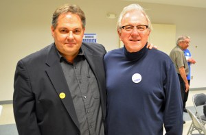 Incumbent school board member John Brodrick (right), with St. Paul Regional Labor Federation President Bobby Kasper, will be among the labor candidates seeking DFL endorsement June 8.