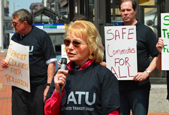 “Bus drivers every day connect people to work, to school, to their dreams. They connect people to a better life. There is dignity in that work," Met Council Member Jennifer Munt said. Munt also works as Communications Director for AFSCME Council 5.
