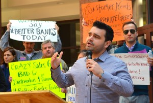 Marquez asks the public to support bank workers looking to improve their wages and conditions.