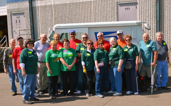 Union volunteers helped staff the Valley Action food bank in Stillwater during the Stamp Out Hunger food drive.