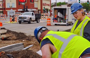 Adams says other members of her crew "do an amazing job of teaching as they go."