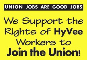 These signs are popping up around the Twin Cities as part of a joint campaign between UFCW locals based in St. Paul and Minneapolis.