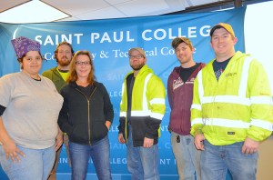 Registered apprentices in Plumbers Local 34’s program include (L to R) Tamika Foster-Dixon, Matt Paolo, Joanna Rojas, Jon Antolick, Mitch Gale and Jason Meyer.